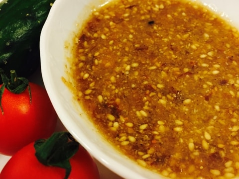 ちょうど良いごま醤油ドレッシング♪